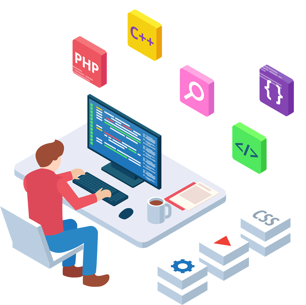 Network technology illustration